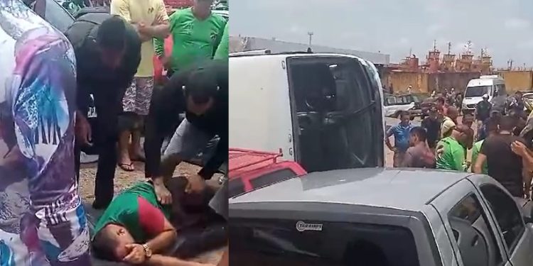 Vídeos urgentes: ônibus vira no Porto do Ceasa e deixa vários passageiros feridos