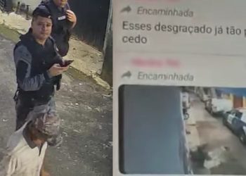 Vídeo mostra bandidos monitorando e xingando PMs em Manaus: ‘esses imundos’