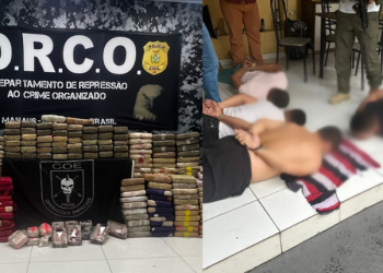 Cinco colombianos e um amazonense são presos com 300 kg de droga em condomínio de Manaus