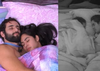 Deitado com Isabelle, Matteus se empolga e fala sobre sonho de ser pai