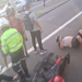 Casal escapa de ser esmagado por carreta na avenida Torquato Tapajós