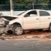 Motorista dorme ao volante e quebra as duas pernas em mureta na Zona Centro-Sul de Manaus