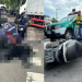 Vídeo: Motoqueiro morre com a cabeça esmagada ao atingir carro em Manaus