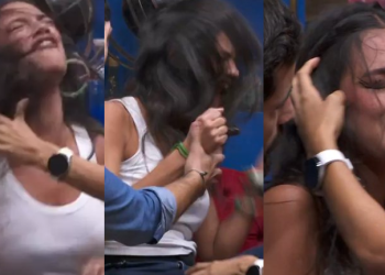 Vídeo: Alane surta, soca o próprio rosto, diz que é uma ‘vergonha’ e Tadeu precisa intervir