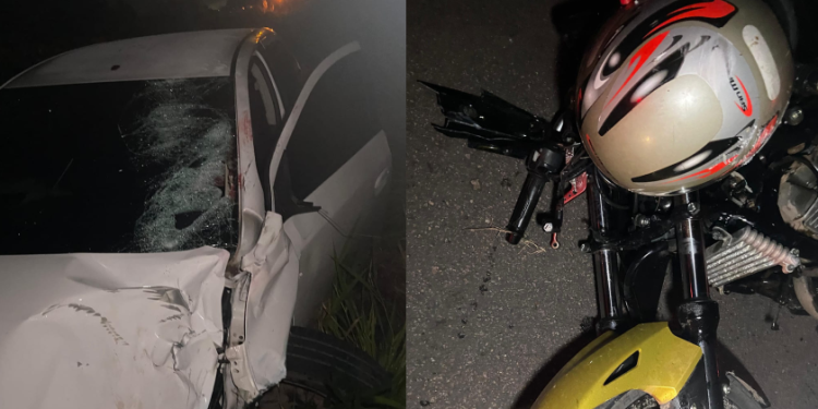 Vídeo: Acidente gravíssimo com moto e carro deixa dois homens mortos na AM-070