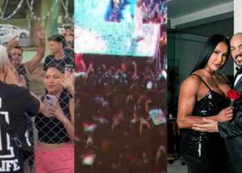 Belo é recebido como mito no Amazonas: ‘Gracyanne que lute’