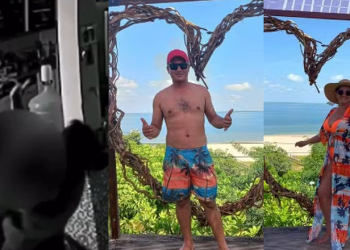 Vídeo: Câmera mostra homem dando golpe mata leão em noiva 2 meses antes de assassiná-la