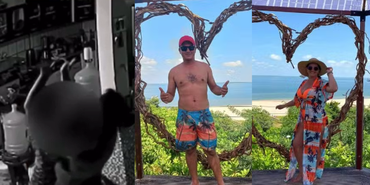 Vídeo: Câmera mostra homem dando golpe mata leão em noiva 2 meses antes de assassiná-la