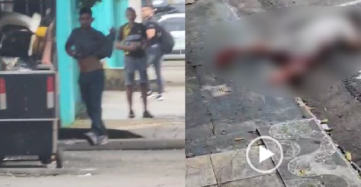 Vídeo: Homem que matou o outro na frente de bar no Centro de Manaus é preso ao tentar fugir