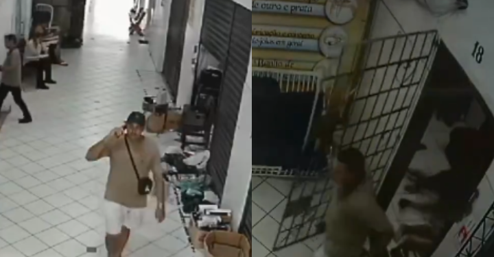 Vídeo: Ourives abre porta para cliente em loja e acaba acertado com tiro na cabeça