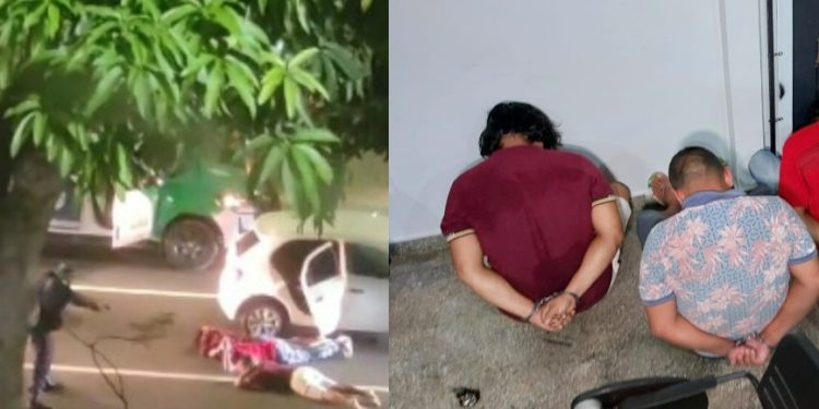 Vídeo: quadrilha do arrastão é surpreendida e presa pela PM em Manaus
