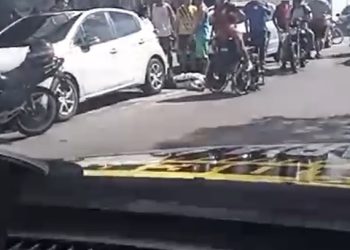Vídeo urgente: homem é papocado a tiros na Zona Norte de Manaus