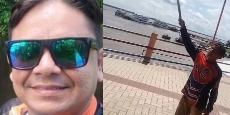 Vídeo: dois suspeitos de matar mototaxista são mortos com direito a foguetório em Parintins