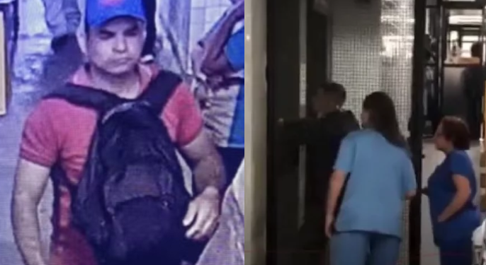 Vídeo: Com ciúmes da esposa, homem invade hospital e mata funcionário que dava em cima dela