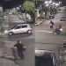 Vídeo: Câmeras registram trabalhador desesperado fugindo de assaltantes na Cidade Nova