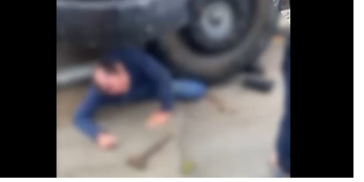 Vídeo: motorista que ficou embaixo da roda do caminhão em Manaus pulou da cabine