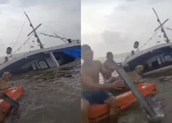Vídeo: Barco ‘Proteção de Deus’ naufraga com seis pessoas e um cachorro