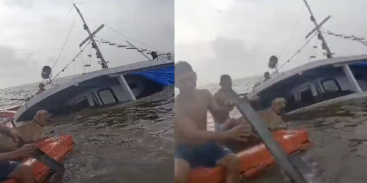 Vídeo: Barco ‘Proteção de Deus’ naufraga com seis pessoas e um cachorro