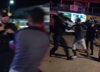 Vídeo: homem troca socos com PMs no Pará e povo debocha: ‘despreparados’