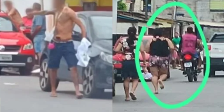 Vídeo: Discussão por causa do banheiro de casa faz parentes saírem na porrada e facada em Manaus