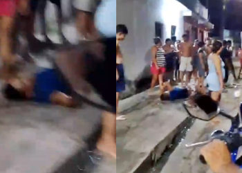 Vídeo: Homem aparece desesperado, gemendo, ao ser baleado com vários tiros no Tarumã