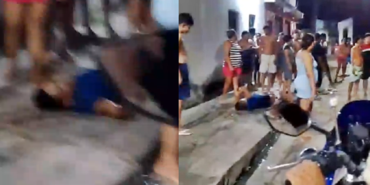 Vídeo: Homem aparece desesperado, gemendo, ao ser baleado com vários tiros no Tarumã