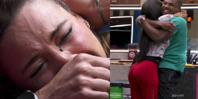 Enquanto Beatriz chora desesperadamente ao ser eliminada, Davi e Isabelle comemoram na cozinha: 'os finalistas'
