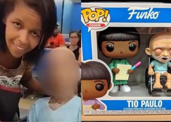 Brinquedo que recria 'Tio Paulo' no banco tentando sacar R$ 17 mil viraliza nas redes sociais