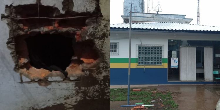 Detentos são 'pegos no pulo' fazendo buraco para fugir de delegacia no AM