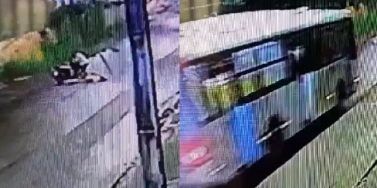 Câmera flagra acidente que matou motoqueira no Tarumã: “motorista do ônibus não prestou socorro”