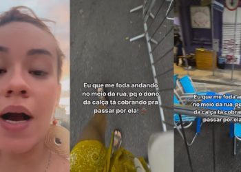 "Absurdamente ridículo": moradora do Centro de Manaus denuncia bares que utilizaram calçada como parte do estabelecimento