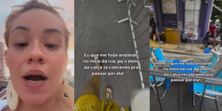 "Absurdamente ridículo": moradora do Centro de Manaus denuncia bares que utilizaram calçada como parte do estabelecimento