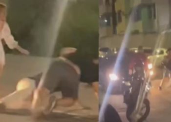 Vídeo: entre tapas e socos, homens brigam em boate de Manaus por causa de 'branquinha loirinha'