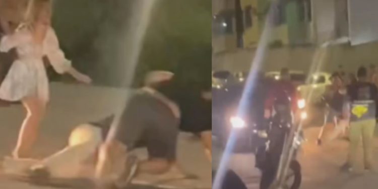 Vídeo: entre tapas e socos, homens brigam em boate de Manaus por causa de 'branquinha loirinha'