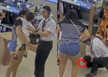 Vídeo registra funcionário da Bemol salvando criança engasgada dentro da loja