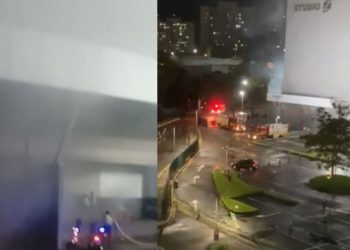 Vídeos: Bombeiros combatem incêndio dentro do Shopping Ponta Negra