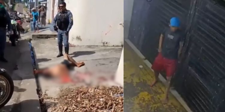 Velho conhecido da polícia chora pedindo ajuda após receber punição da população