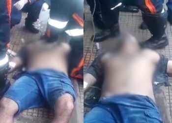 Vídeo: Samu tenta reanimar homem que caiu no Centro de Manaus clamando por socorro