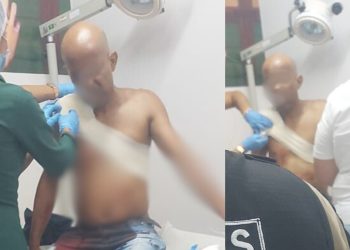 Cobrador vai parar no pronto-socorro após se esfaqueado em assalto a ônibus em Manaus