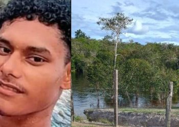 Jovem sobe em árvore, pula no rio e morre afogado diante dos amigos no Amazonas