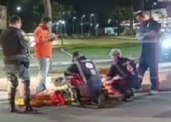 ânsito fica caótico após motorista atropelar pedestre na Efigênio Salles