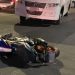 Acidente entre micro-ônibus e moto deixa casal ferido na Cidade Nova