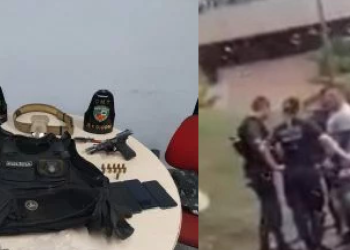 Vídeo: PMs e guarda municipal são presos após assalto a casa ao se passarem por policiais civis em Manaus