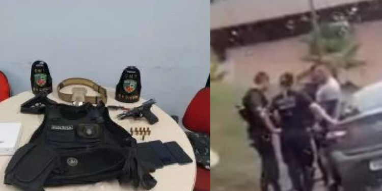 Vídeo: PMs e guarda municipal são presos após assalto a casa ao se passarem por policiais civis em Manaus