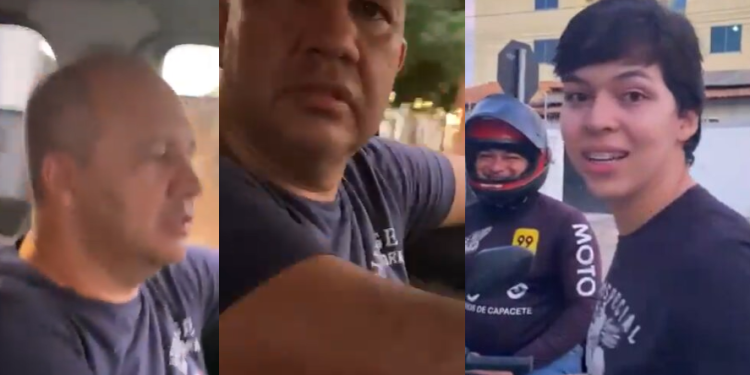Mulher sente o cheiro de chifre e fica arrasada ao ver marido saindo do motel com bofinho; veja