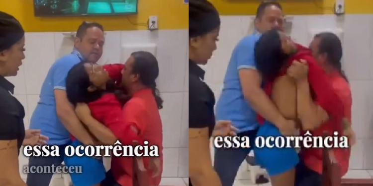 Vídeo: Em Manaus, jovem passa mal engasgada e ex-comandante dos Bombeiros a salva