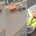 Vídeo: motoqueiro com a perna rasgada aponta culpado por acidente no Amazonas