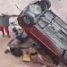 Vídeo: motorista perde controle do carro e despenca 5 metros em Manaus