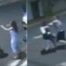Vídeo mostra vítimas de assalto espancando marginais na rua