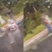 Vídeo: motoqueiro perde controle ao ver ônibus e casal fica ferido na avenida do Tursimo